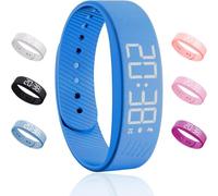 XIBDGNTNE Pulsera con vibración silenciosa y Despertador, Ideal para Personas con sueño Profundo y Personas Que rompen hábitos, Pulsera Despertador Profesional para Hombres y Mujeres, Lavable