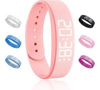 XIBDGNTNE Pulsera con vibración silenciosa y Despertador, Ideal para Personas con sueño Profundo y Personas Que rompen hábitos, Pulsera Despertador Profesional para Hombres y Mujeres, Lavable