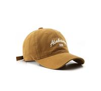 XibeiTrade Moda Alabama Algodón Gorra de Beisbol Hombres Mujer Retro Deportes Exterior Sol Sombrero (Amarillo)