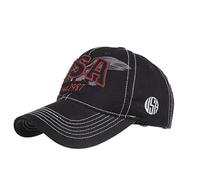 XibeiTrade USA Eagle - Gorra de béisbol para hombre y mujer, de algodón, estilo casual, Negro, M