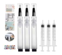 XIBHDN Fillable Touch up Paint Pen Brush, Paint Pen for Wall Touch Up,Paint Pen Brush, Refillable Paint Brush Pens for Walls, Furniture, Kitchen Cabinet, Wood, Floor, Window (3pcs)