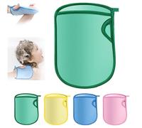 XIBHDN Super Soft Exfoliating Bath Mitt, Silicone Body Scrubber, Exfoliating Gloves for Body Scrub, Double-Sided Bath Sponge Fibers Gloves for Children and Pregnant (1pcs-Green)
