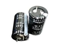 XIBIO 2 uds 330uF 400V 25x40mm 400V330uF Snap-in PSU Condensador electrolítico de Aluminio