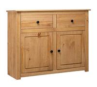 Xichuzi Aparador, Aparadores para Salon, Mueble Comedor, Aparador Buffet, Mueble Salon, Armario Auxiliar Salon, de Madera Maciza de Pino Estilo Panamá 93x40x80 cm