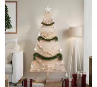 Xichuzi Árbol de Navidad de Madera de Adorno Madera Maciza Pino 150 cm, Christmas Tree Decorations, Abeto Artificial árbol, Arbol De Navidad - 858192
