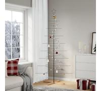 Xichuzi Árbol de Navidad Metal Negro con Base de Madera 210 cm, Christmas Tree Decorations, Abeto Artificial árbol, Arbol De Navidad - 4018961