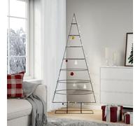 Xichuzi Árbol de Navidad para decoración Metal Negro 180 cm, Christmas Tree Decorations, Abeto Artificial árbol, Arbol De Navidad - 4018949