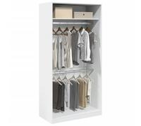 Xichuzi Armario de Madera contrachapada Blanco 100x50x200 cm, Armarios Dormitorio, Armario Ropero, Roperos De Dormitorio, Armario para Habitación - 3307801