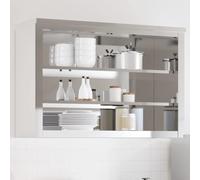 Xichuzi Armario de Pared de Cocina con estantes Acero Inoxidable, Mueble Cocina, Plateros De Cocina Mueble, Armario Colgar, Mueble Auxiliar De Cocina - 376447