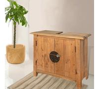 Xichuzi Armario tocador Cuarto de Baño, Mueble Baño Lavabo, Muebles para Baño, Armario Baño, Madera reciclada Pino 70x32x63cm