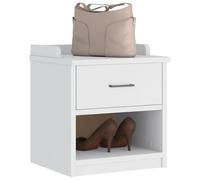 Xichuzi Banco de recibidor SANDNES Madera Maciza Pino Blanco 45x40x50cm, Bancos Baul para Dormitorio, Banco Vestidor, Banquetas, Bancos para Cocina, Banco Auxiliar Cocina, Banco Vestuario - 4010447