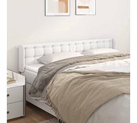 Xichuzi Cabecero, Cabeceros Cama, Cabeceros Moderno, Cabezales Cama, Muebles Habitacion, Cama Cabeza, Mueble Cabecero, de Cuero sintético Blanco 163x16x78/88 cm