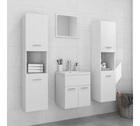 Xichuzi Conjunto de Muebles de baño aglomerado Blanco, Muebles para Baño, Muebles para Lavabo, Armario Baño - 3071036