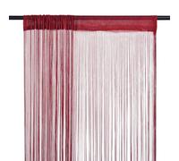 Xichuzi Cortinas de Flecos 2 Piezas 100x250 cm Burdeos, Cortinas Dormitorio, Cortina Opaca, Cortinas Salon Modernas, Cortinadecor, Visillos De Cocina