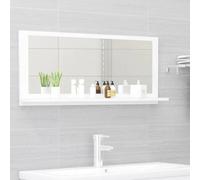 Xichuzi Espejo de baño Madera contrachapada Blanco 90x10,5x37 cm, Espejo Maquillaje, Mirror Bathroom - 804580