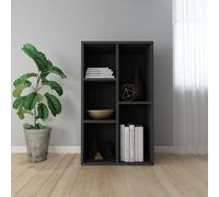 Xichuzi Estantería/Aparador Madera contrachapada Negro 50x25x80 cm, Libreria Estanteria, Muebles Auxiliares, Estanterias Almacenaje, Mueble Almacenaje, Mueble Organizador - 800163
