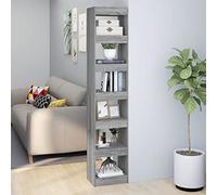 Xichuzi Estantería/Divisor de Espacios Gris Sonoma 40x30x198 cm, Libreria Estanteria, Muebles Auxiliares, Estanterias Almacenaje, Mueble Almacenaje, Mueble Organizador, Estanteria Oficina - 813597