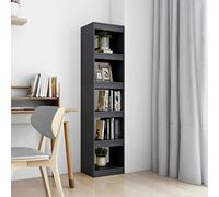 Xichuzi Estantería/Divisor de Espacios Madera Pino Gris 40x30x167,5 cm, Libreria Estanteria, Muebles Auxiliares, Estanterias Almacenaje, Mueble Almacenaje, Mueble Organizador - 808150