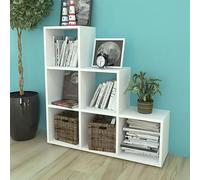 Xichuzi Estantería librería en Forma de Escalera 107 cm Blanca, Libreria Estanteria, Muebles Auxiliares, Estanterias Almacenaje, Mueble Almacenaje, Mueble Organizador, Estanteria Oficina - 242552