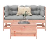 Xichuzi Juego de sofás de jardín 3 pzas Madera Maciza de Abeto Douglas, Set De Jardin Exterior, Muebles De Jardin, Muebles Jardin Exterior, Conjunto Mueble Jardin - 3250754