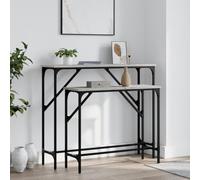 Xichuzi Mesas Consolas 2 Unidades Madera de ingeniería Gris Sonoma, Mesa Entrada, Mesa Recibidor Estrecha, Mesa De Centro Salon, Mesa Auxiliar, Mueble Entrada - 834143