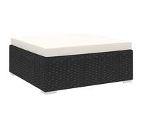 Xichuzi Reposapies seccional con cojín 1 uds, Sofa Exterior, Muebles Jardin Exterior, Sofas pequeños, Muebles Terraza, Sillon Terraza, ratán sintético Negro