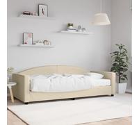 Xichuzi Sofá Cama con colchón Tela Crema 90x200 cm, Estructura de Cama, Sofas De Salon, Sofa Relax, Sofa Bed, Base De Cama, Marco De Cama, Somier - 3197174