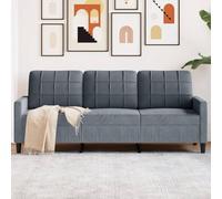 Xichuzi Sofá de 3 plazas Terciopelo Gris Oscuro 180 cm, Sofas De Salon, Sofa Relax - 4007635