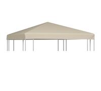 Xichuzi Toldo de cenador 310 g/m² 3x3 m Beige, Techo Pergola, Toldo Pergola Recambio, Lona para Pergola, Toldos para Carpas, Repuestos De Carpas, Cubierta De Repuesto
