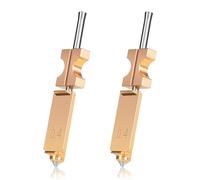 Xiciki 2 boquillas de intercambio rápido de 0,4 mm para impresora 3D Flashforge AD5X, kit de Hotend totalmente metálico mejorado con boquilla de impresión de alto flujo desmontable rápida