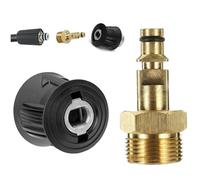 Xiciki Adaptador de conexión rápida para lavadora de alta presión, accesorios de manguera para Karcher K2 K3 K4 K5 K6 K7 Series, latón M22 14 mm accesorios de manguera de lavado a presión