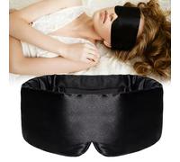 Xiciki Antifaz para dormir, gafas de dormir ajustables, opaco, antifaz para dormir, parche para viajes, siesta (negro)