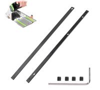 Xiciki Conector de riel guía para Makita, conector de riel de cortina, incluye llave hexagonal y tornillos hexagonales, perfecto para trabajos de madera y cortes precisos