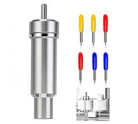Xiciki Cuchillas de repuesto para Cricut Joy, 6 cuchillas de corte fino de acero de tungsteno con soporte, cuchillas de plóter de precisión para vinilo, papel y tela
