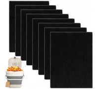 Xiciki - Filtro de carbón activado, 12 piezas, compatible con basura Joseph Joseph, filtro antiolor, 95 x 70 x 5 mm, repuesto para compostador de cocina y basura orgánica