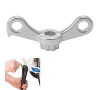Xiciki Herramienta de extracción de manivela para bicicleta 2 en 1 para Shimano HollowTech II, extractor de manivela cromado, de cubiertas de manivela con gancho para un rápido desmontaje, juego de