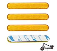 Xiciki Juego de 4 reflectores de cubierta lateral para scooter Segway Ninebot Max G30/G30D/G30E/G30LP, bloque reflectante, autoadhesivo