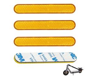 Xiciki Juego de 4 reflectores de cubierta lateral para scooter Segway Ninebot Max G30/G30D/G30E/G30LP, bloque reflectante, autoadhesivo