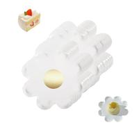 Xiciki Platos Desechables - Platos Planos de Cartón Temático Margarita/Daisy con Papel de Seda y Estampado de Aluminio para Cumpleaños, Boda, Fiesta - Diseño Festivo