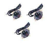 xicoolee OV9732 USB HD Camera 1MP 100° FOV, 1280x720 Resolution, Plug & Play UVC Webcam with Manual Focus, Compatible with PC/Mac/Linux/Android for Facial Recognition/QR Scanning (3 Packs)