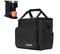 XIDIHF Bolsa de viaje para cafetera Keurig K-Slim y otros accesorios, múltiples bolsillos, bolsa de transporte para cafetera de una sola porción, bolsa de almacenamiento portátil con correa para el