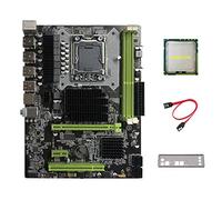 XIDIT Placa base X58 LGA1366 para computadora, compatible con memoria DDR3 ECC, tarjeta gráfica RX con CPU X5660 + cable