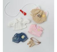 XiDonDon 1/12 BJD Muñeca Ropa Lindo Moda Top Pantalones Sombrero Bolso Conjunto para Ob11 GSC Body9 YMY Muñecas Accesorios Ropa (Pink)