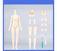 XiDonDon Mini Cuerpo de muñeca YMY a Escala 1/6, Cuerpo Femenino de 8,6 Pulgadas/9,4 Pulgadas, YMY22/YMY24, Busto de PVC + Pom, Dos tamaños, Color de Piel Blanca (Super White,YMY22)
