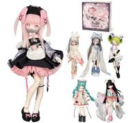 XiDonDon Muñeca BJD 1/8 con trasplante de Cabello, Serie Historia de Fantasmas, Juguetes coleccionables, Figura de acción, Regalo para Vestir (Whole Set)