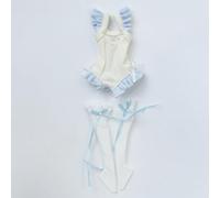 XiDonDon Trajes de baño de Moda para muñecas BJD Blyth, Ob24, Licca y Azone Regalos y Accesorios para Juguetes (Solo Ropa) (White-Light Blue)