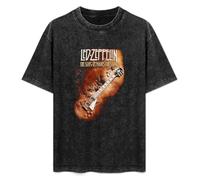 XIEAI Led Tour Zeppelin Men's T-Shirt Graphic Unisex Black Top Shirt L