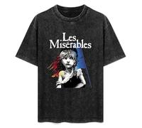 XIEAI Les Miserables Men's T-Shirt Graphic Unisex Black Top Shirt XXL
