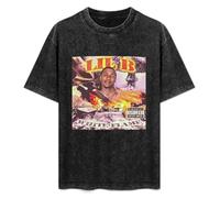 XIEAI Lil B White Flame Men's T-Shirt Graphic Unisex Black Top Shirt XXL