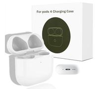 XIEANDKONG Estuche de Carga inalámbrica Compatible con Air Pod de 4 generación (2024), Estuche de Carga de Repuesto con Puerto USB-C, botón de sincronización de emparejamiento Bluetooth, Solo Estuche